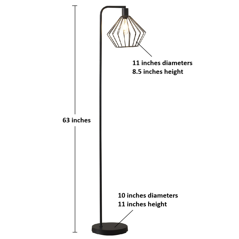 floor lamp with metal shade-2