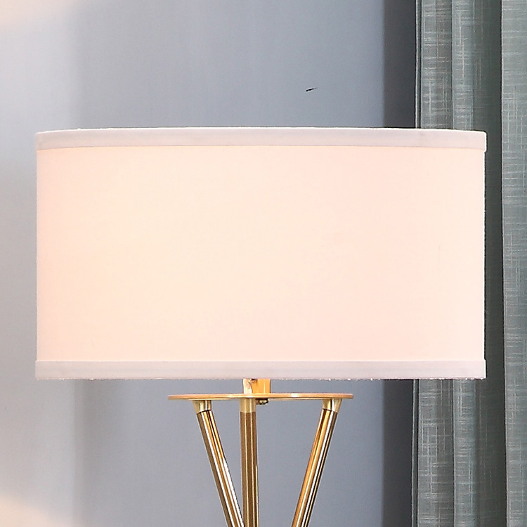 gold tripod floor lamp details 1