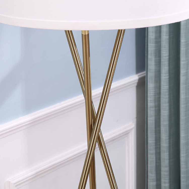 gold tripod floor lamp details 2