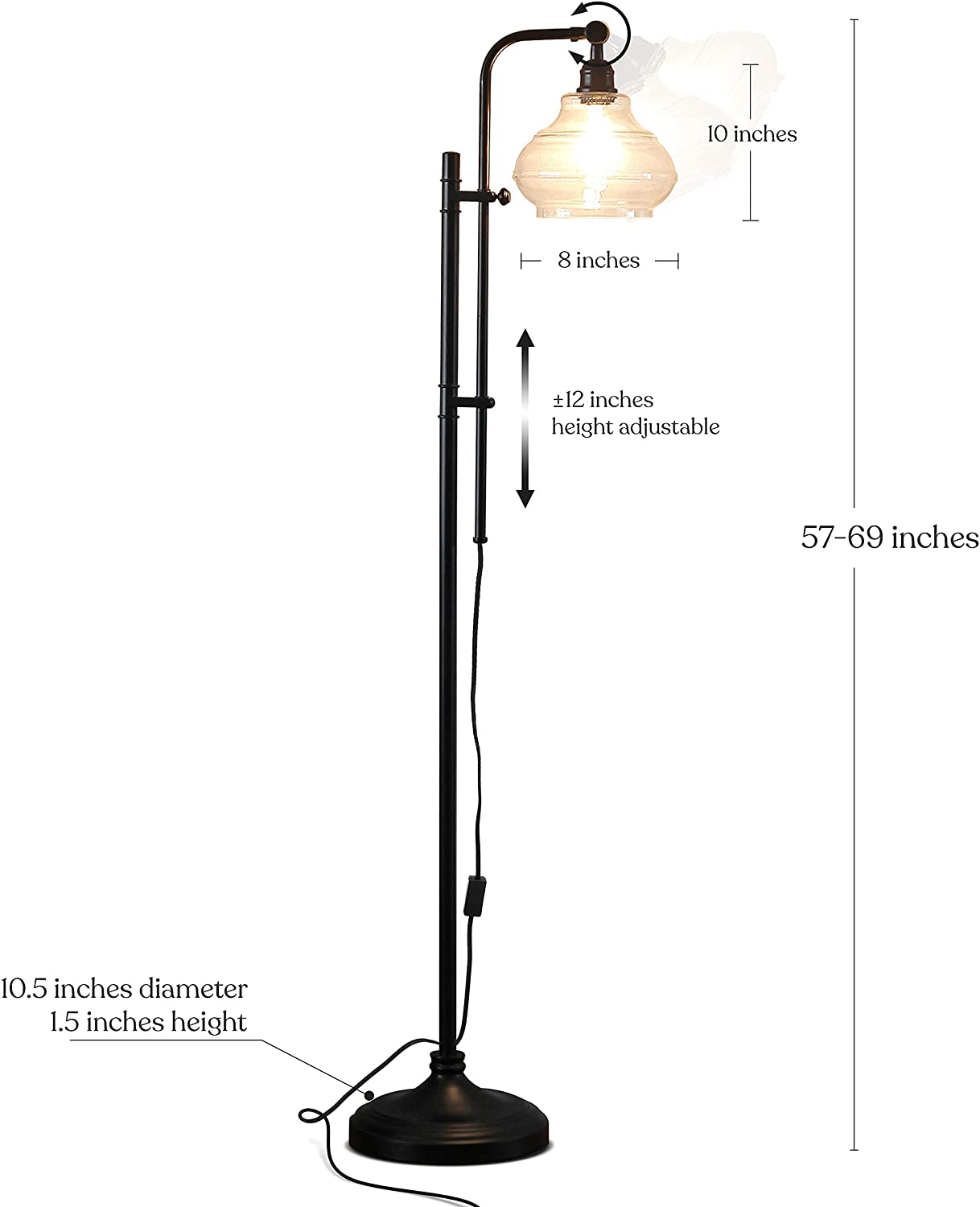 hammered metal floor lamp-2