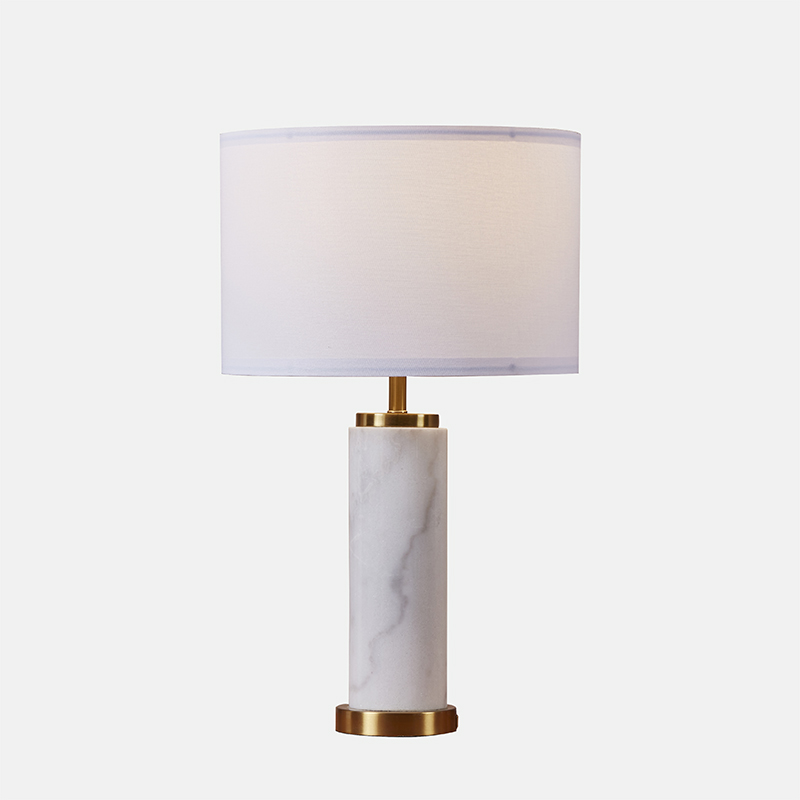 linen shade table lamp-1