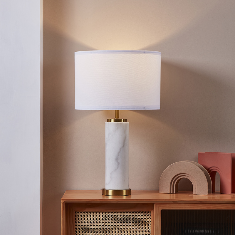 linen shade table lamp-3