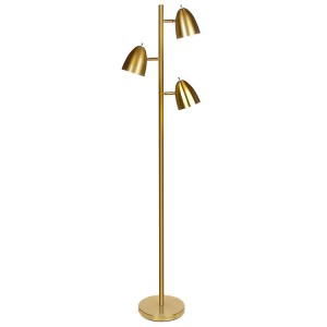 modern metal 3-light tree floor lamp