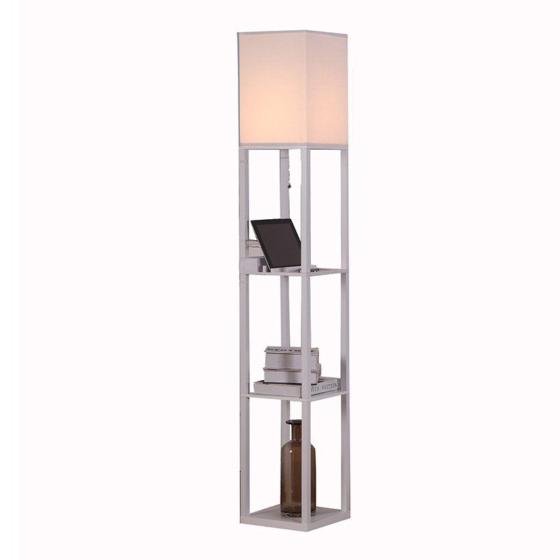 Lamp With Usb Port Wood Shelf Floor Goodly Light Gl Flws007 Lamp With Usb Port Wood Shelf Floor Goodly Light Gl Flws007