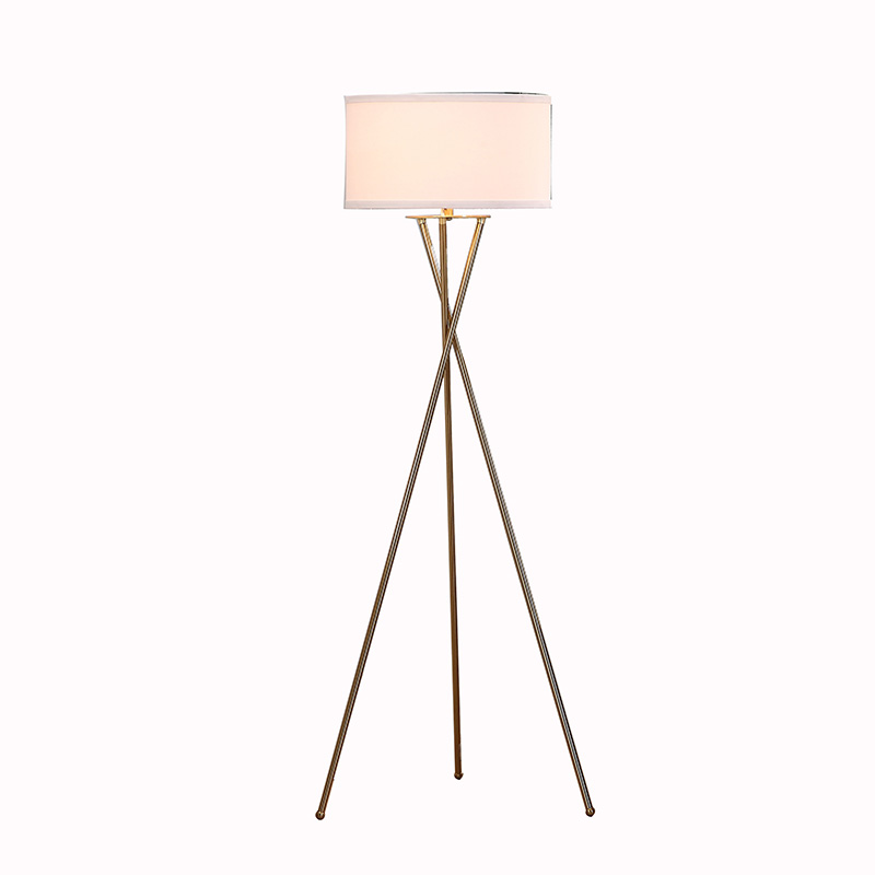 Modern Tripod Floor Lamp Brushed Nickel