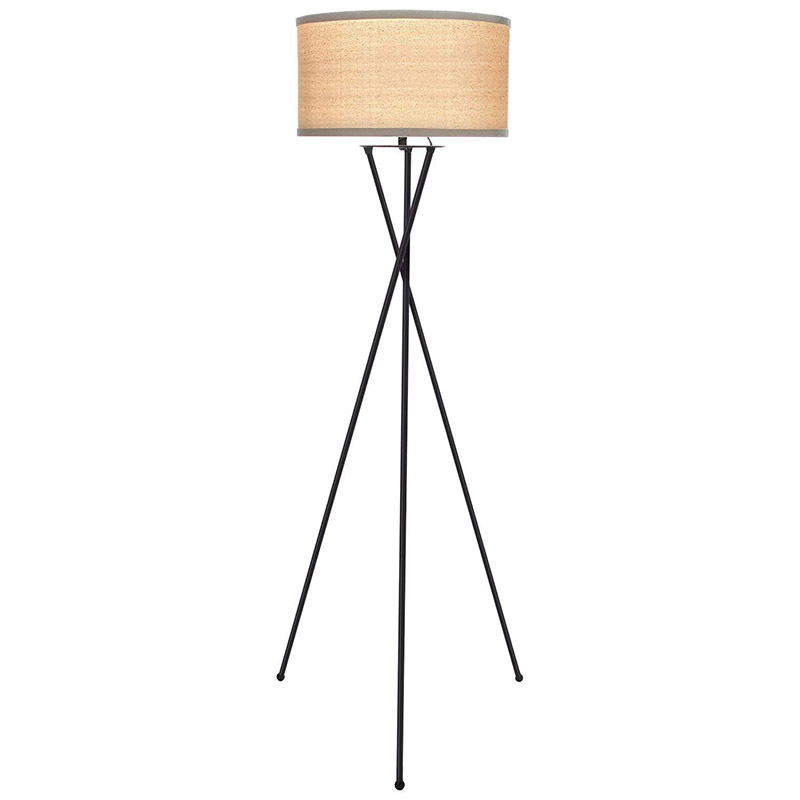 Modern Tripod Floor Lamp Brushed Nickel