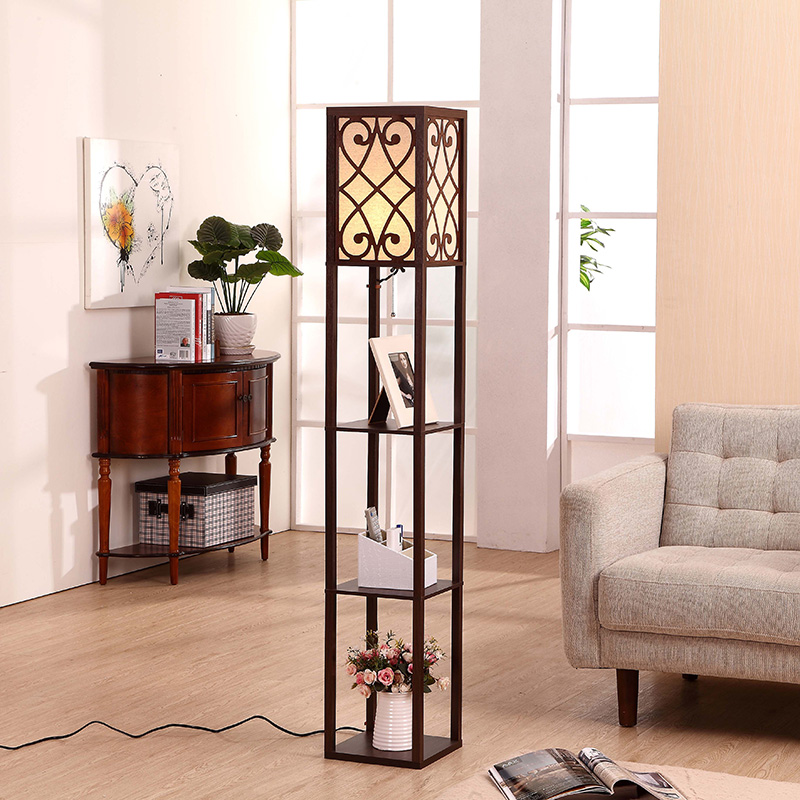 https://www.goodly-light.com/63-h-black-wooden-shelf-floor-lamp-with-floral-shade-panels-for-warm-bedroom-and-living-room-gl-flws024.html